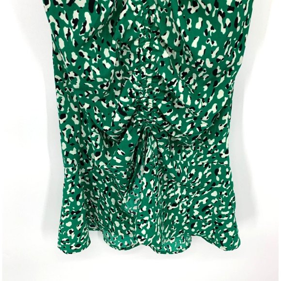 Honey Punch Dress Green Halter Neck Sleeveless Ruched - Picture 6 of 12